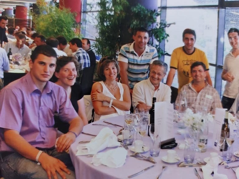 Préparation du déploiement de l'ERP SQUALP, le 8 avril 2006 au Stade de France — équipe de projet ISOAR / groupe Gascogne