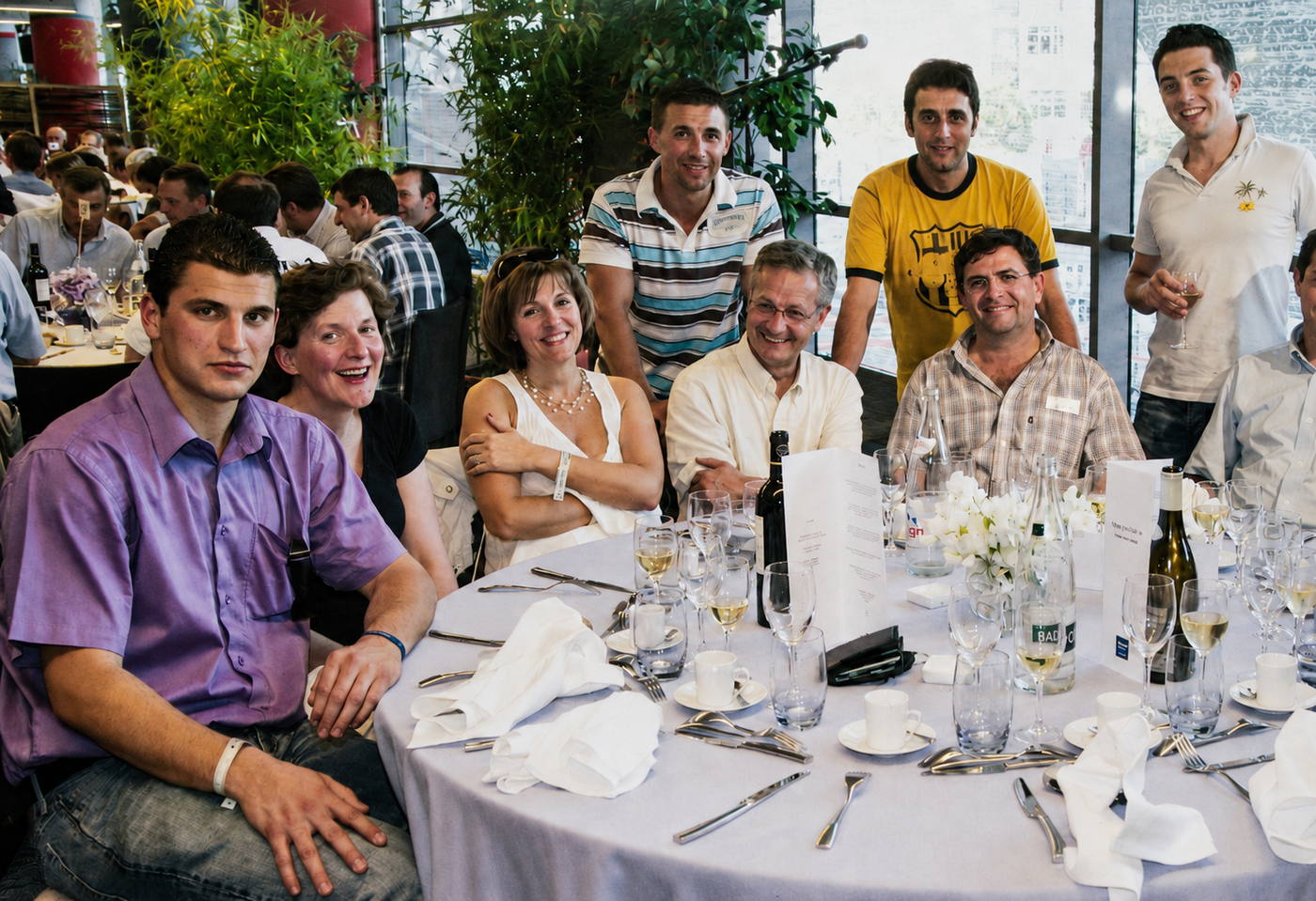 Préparation du déploiement de l'ERP SQUALP, le 8 avril 2006 au Stade de France — équipe de projet ISOAR / groupe Gascogne